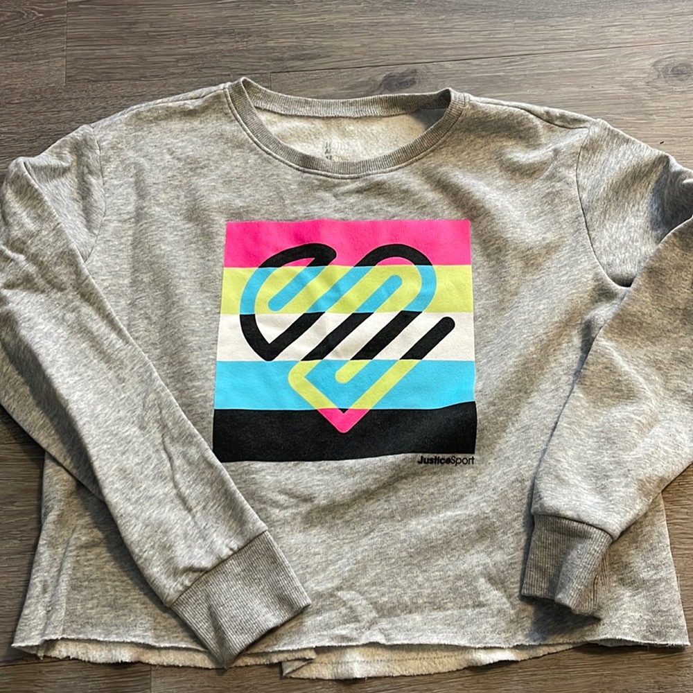 Justice active light sweatshirt